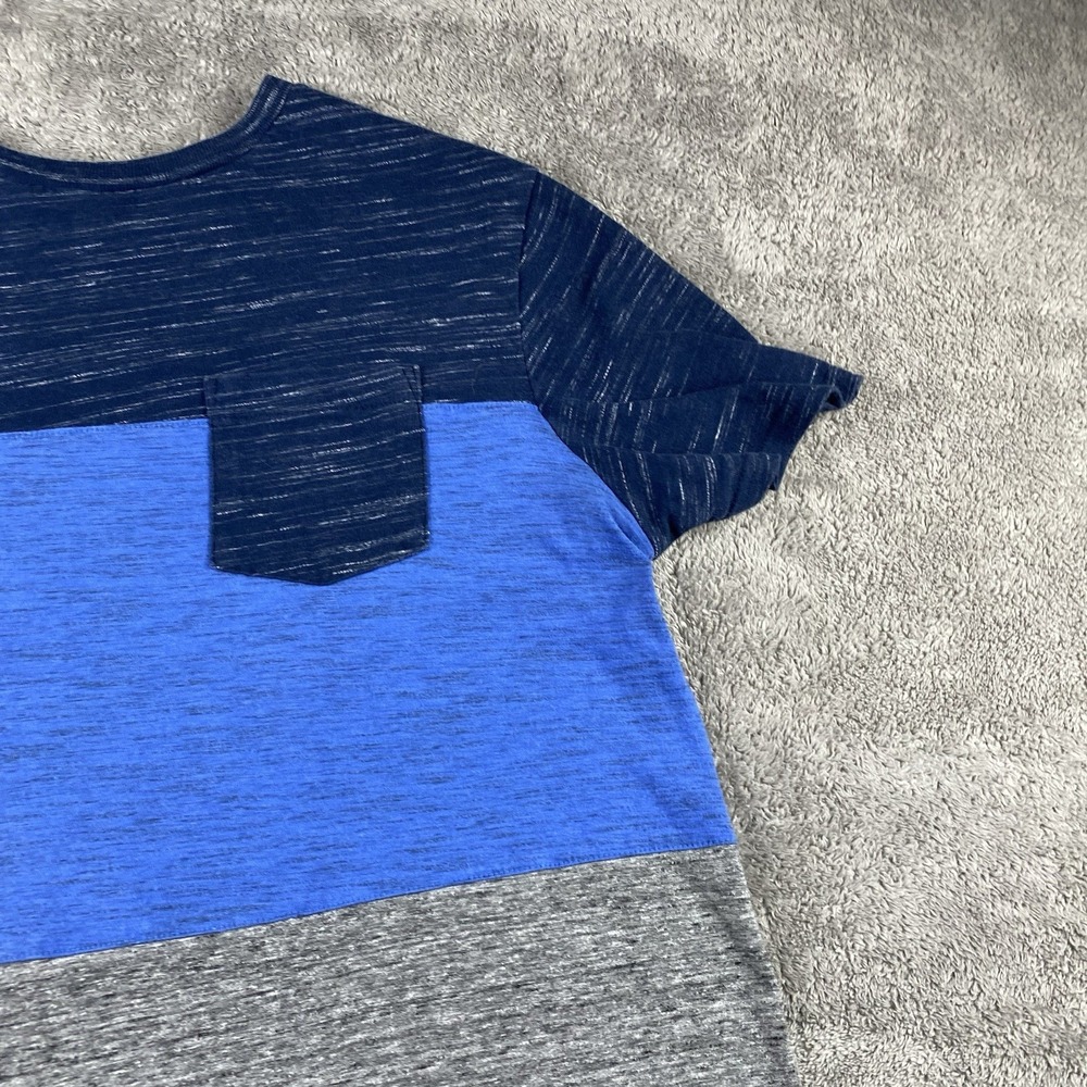 Urban Pipeline T-Shirt Short Sleeve Mens Medium Gray Blue Colorblock - Picture 5 of 15